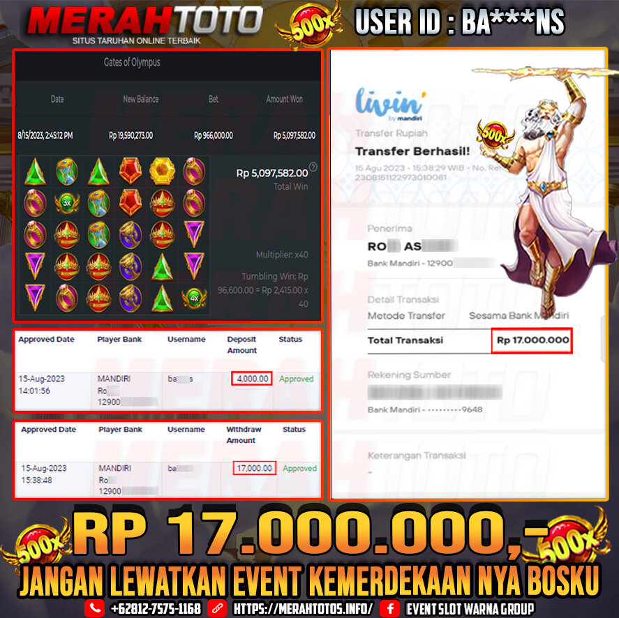 bukti-jp-slot-member-merahtoto-15-agustus-2023-gates-of-olympus-pragmatic-play