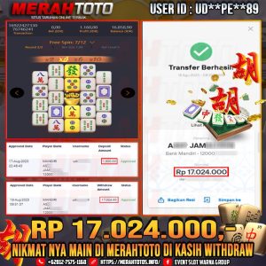 bukti-jp-slot-member-merahtoto-18-agustus-2023-mahjong-ways-pg-slots