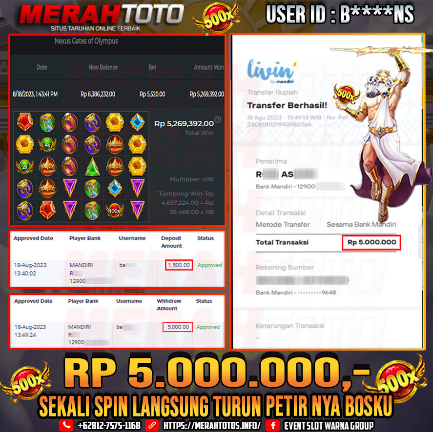 bukti-jp-slot-member-merahtoto-18-agustus-2023-gates-of-olympus-pragmatic-play