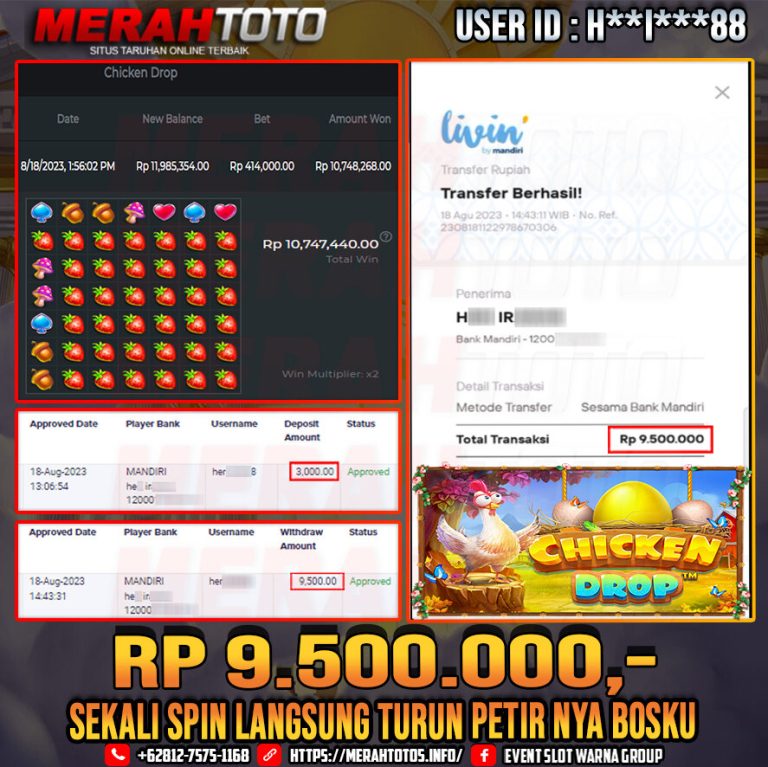 bukti-jp-slot-member-merahtoto-18-agustus-2023-chicken-drop-pragmatic-play