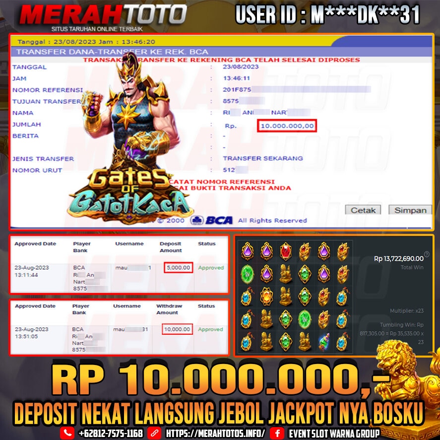 bukti-jp-slot-member-merahtoto-23-agustus-2023-gates-of-gatot-kaca-pragmatic-play