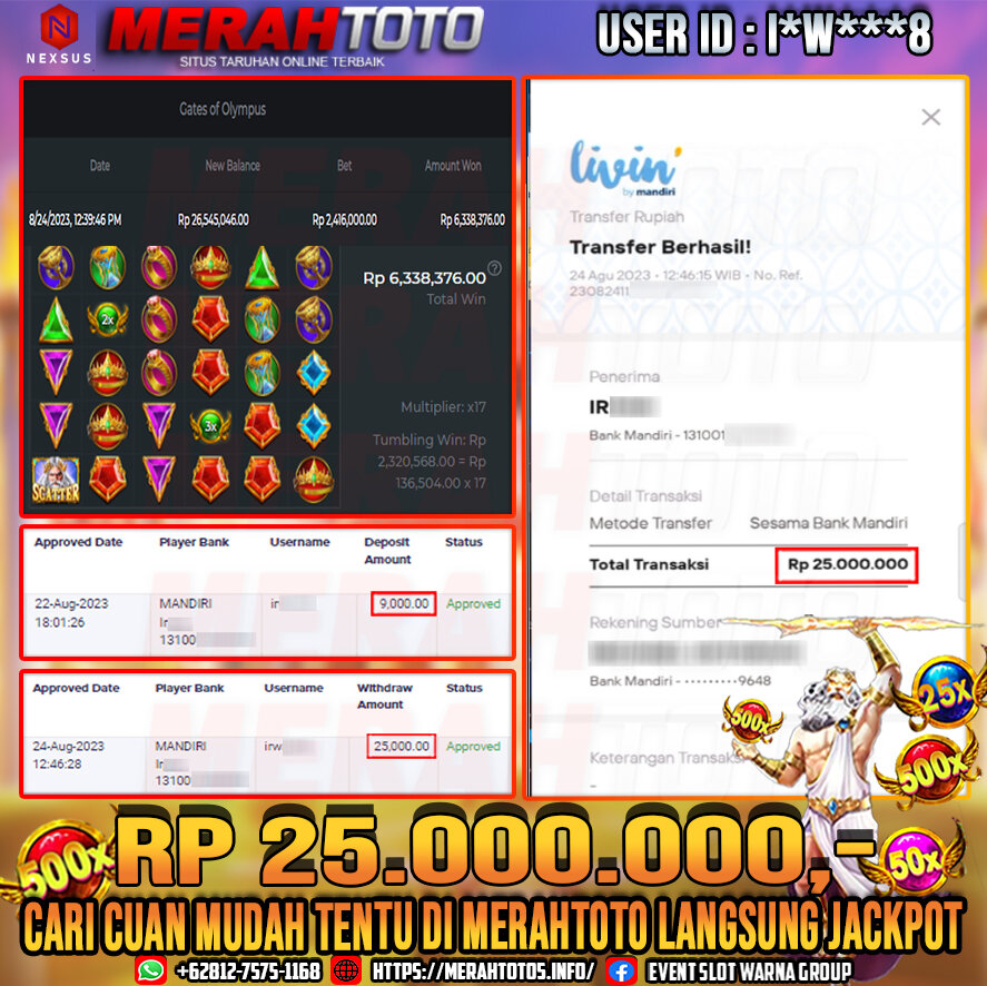 bukti-jp-slot-member-merahtoto-24-agustus-2023-gates-of-olympus-pragmatic-play-2