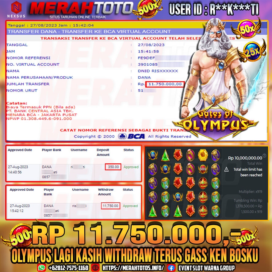 bukti-jp-slot-member-merahtoto-27-agustus-2023-gates-of-olympus-pragmatic-play-4