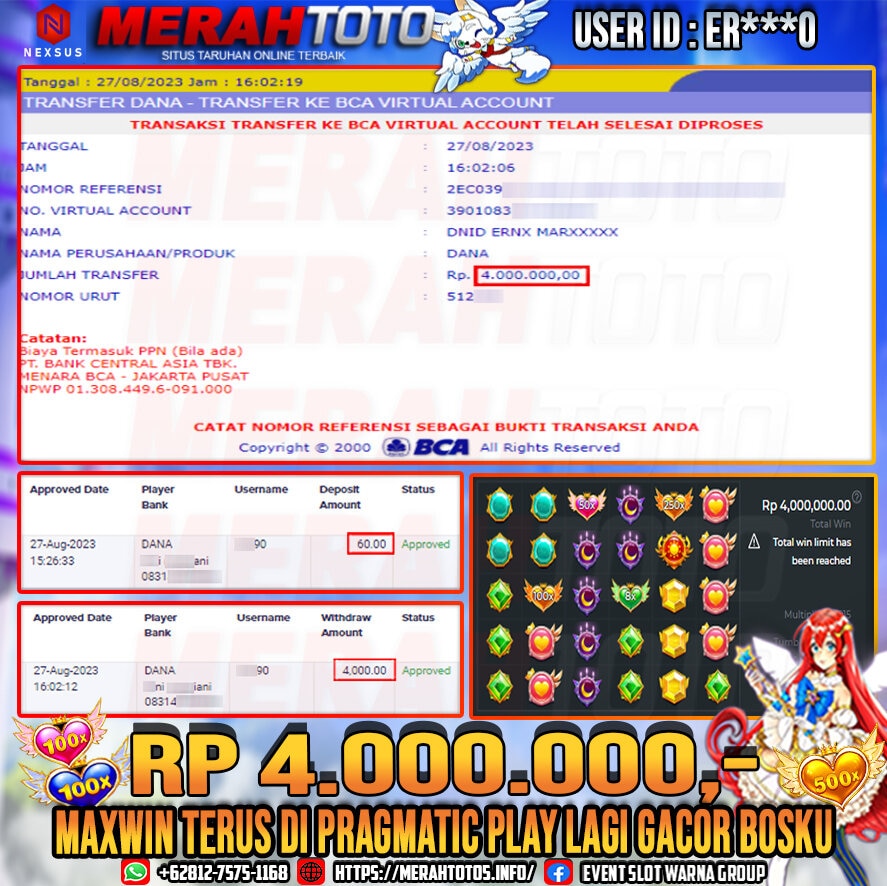 bukti-jp-slot-member-merahtoto-27-agustus-2023-stalight-princees-pragmatic-play