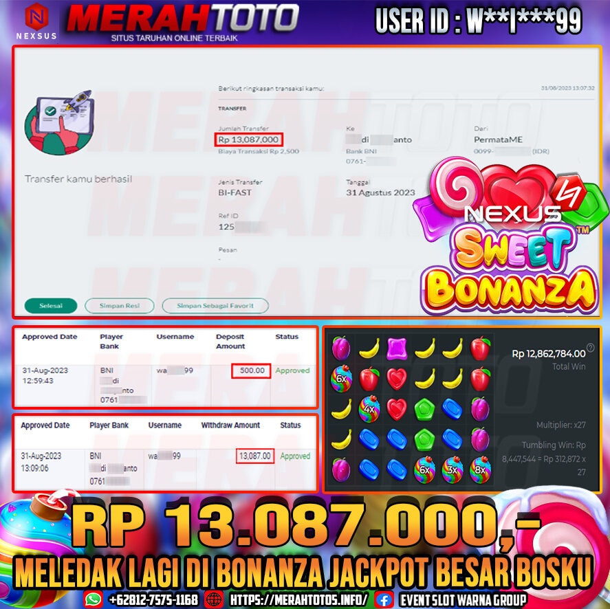 bukti-jp-slot-member-merahtoto-31-agustus-2023-sweet-bonanza-pragmatic-play