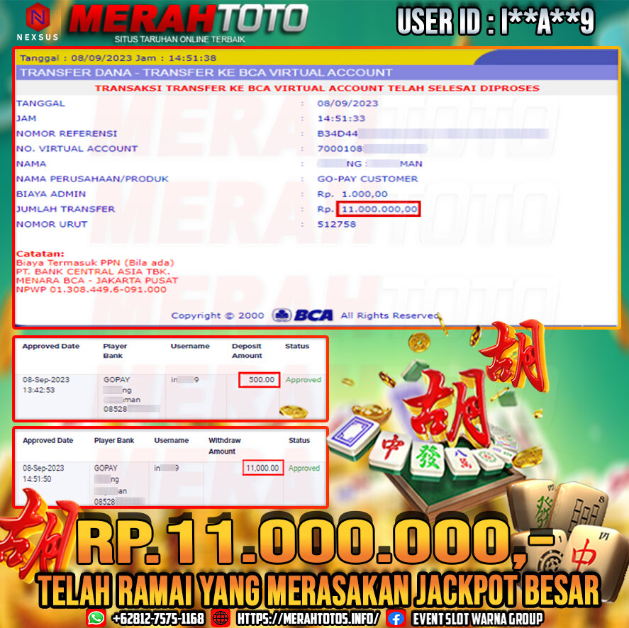 bukti-jp-slot-member-merahtoto-08-september-2023-mahjong-ways-2-pg-slots