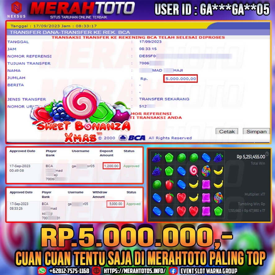 bukti-jp-slot-member-merahtoto-17-september-2023-sweet-bonanza-xmas-pragmatic-play