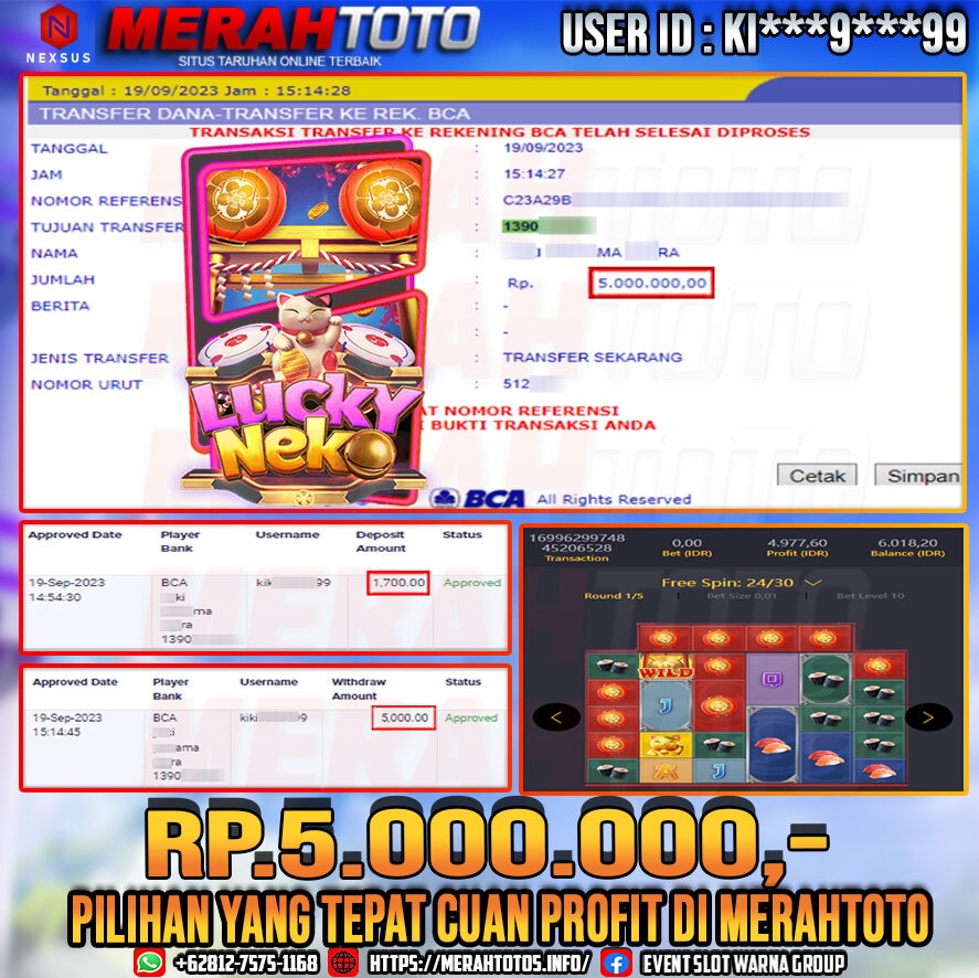 bukti-jp-slot-member-merahtoto-19-september-2023-lucky-neko-pg-slots