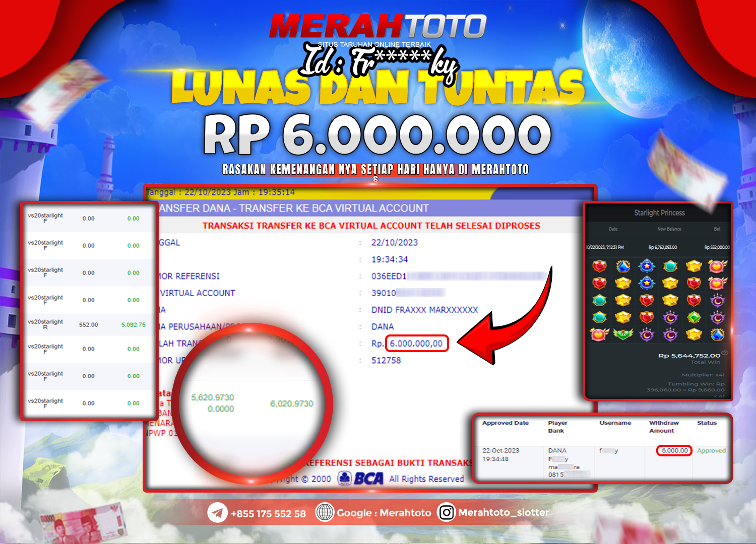 bukti-jp-slot-member-merahtoto-22-oktober-2023-starlight-princees-pragmatic-play