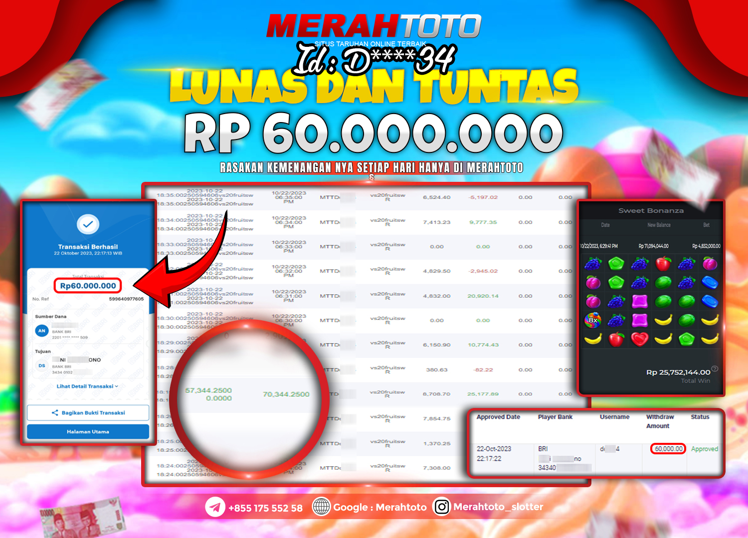 bukti-jp-slot-member-merahtoto-22-oktober-2023-sweet-bonanza-pragmatic-play