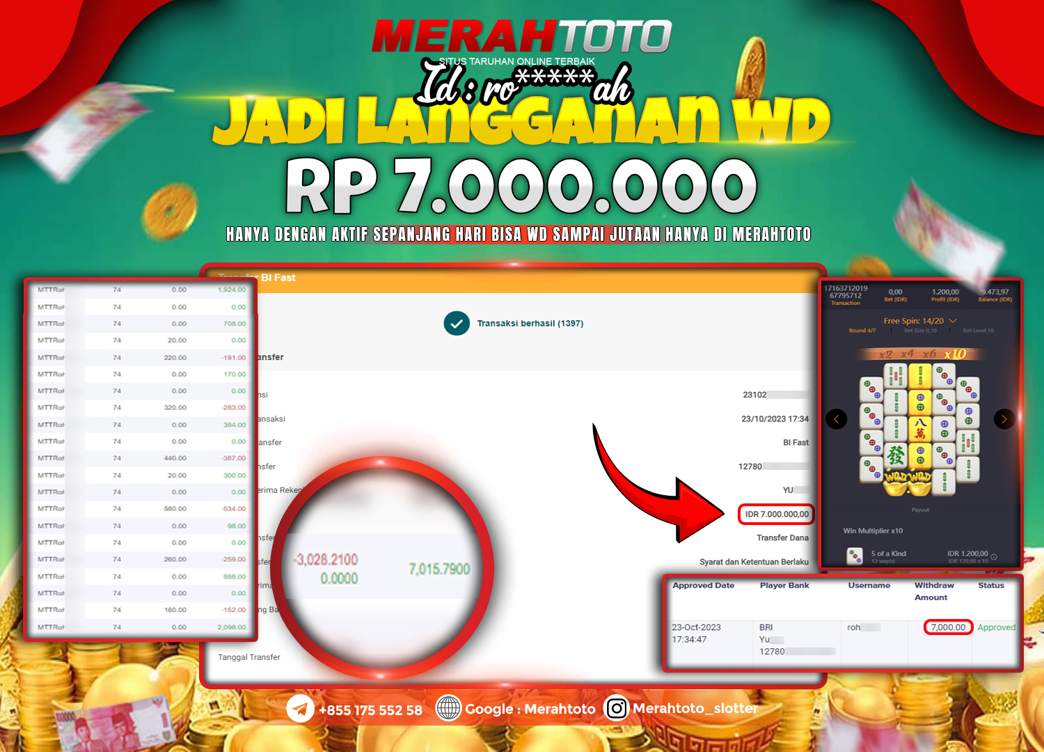 bukti-jp-slot-member-merahtoto-23-oktober-2023-mahjong-ways-2-pg-slots