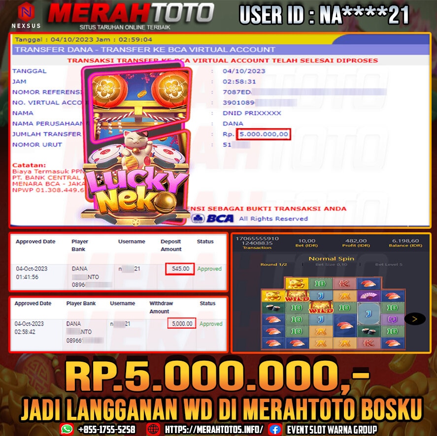 bukti-jp-slot-member-merahtoto-04-oktober-2023-lucky-neko-pg-slots