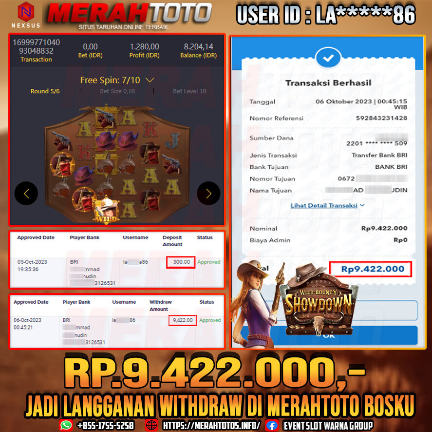 bukti-jp-slot-member-merahtoto-06-oktober-2023-wild-bounty-showdown-pg-slots