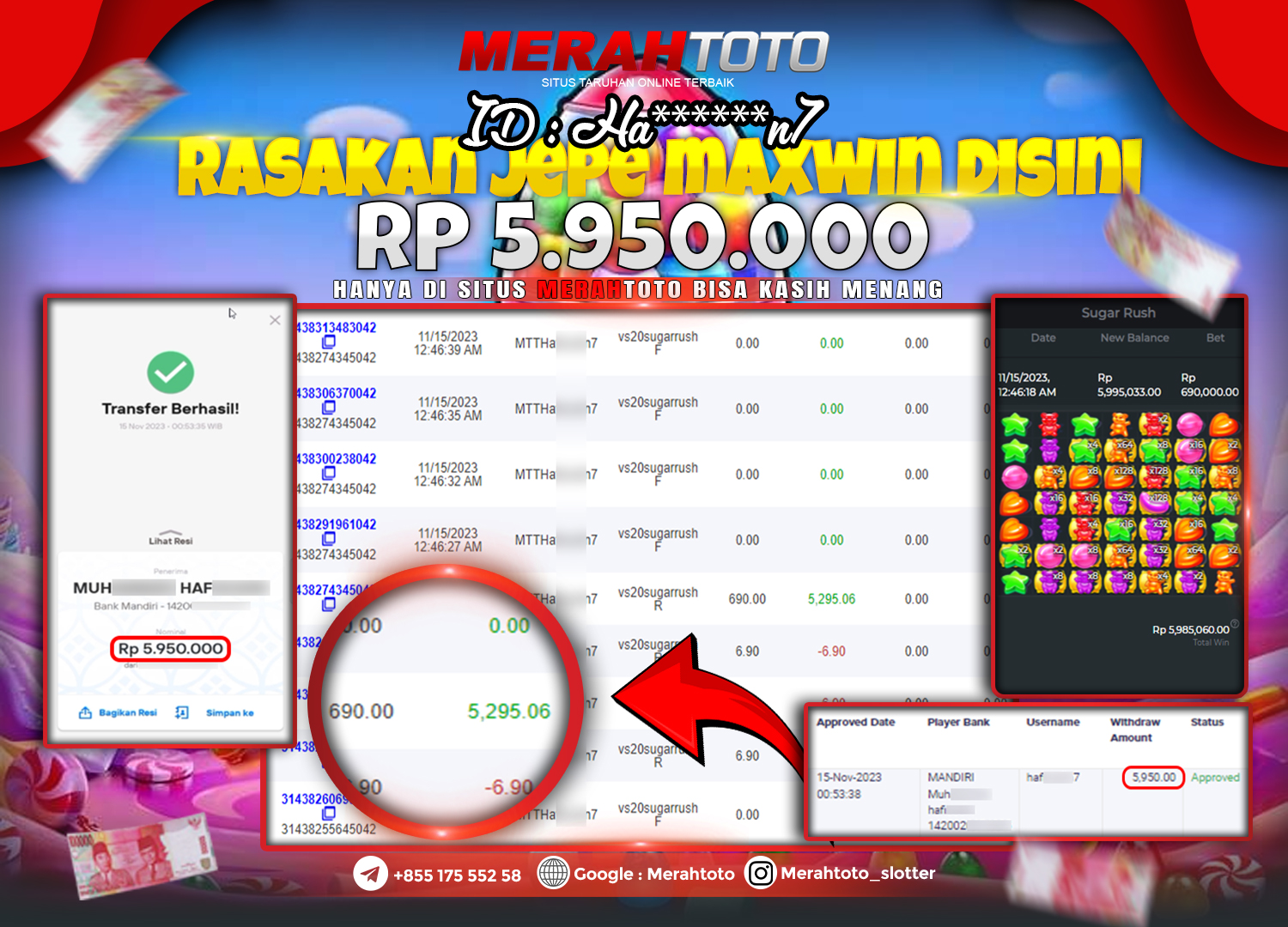 bukti-jp-slot-member-merahtoto-15-november-2023-sugar-rush-pragmatic-play