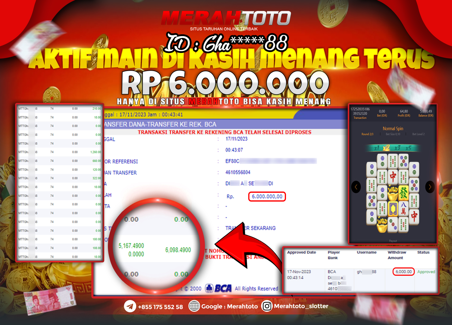 bukti-jp-slot-member-merahtoto-17-november-2023-mahjong-ways-2-pg-slots