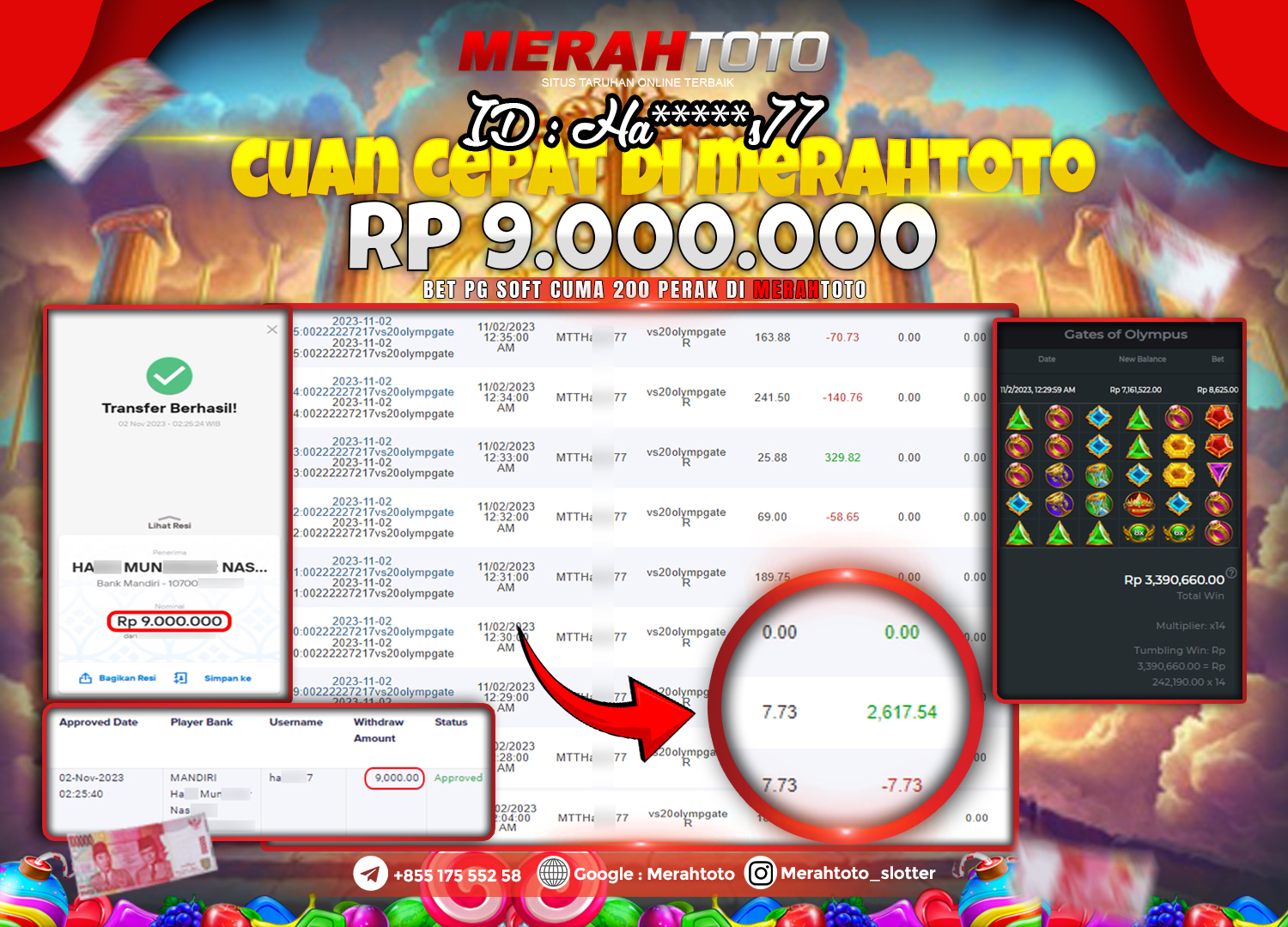 bukti-jp-slot-member-merahtoto-02-november-2023-gates-of-olympus-pragamtic-play