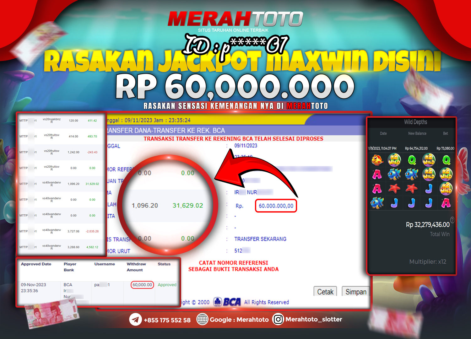 bukti-jp-slot-member-merahtoto-09-november-2023-wild-depths-pragmatic-play