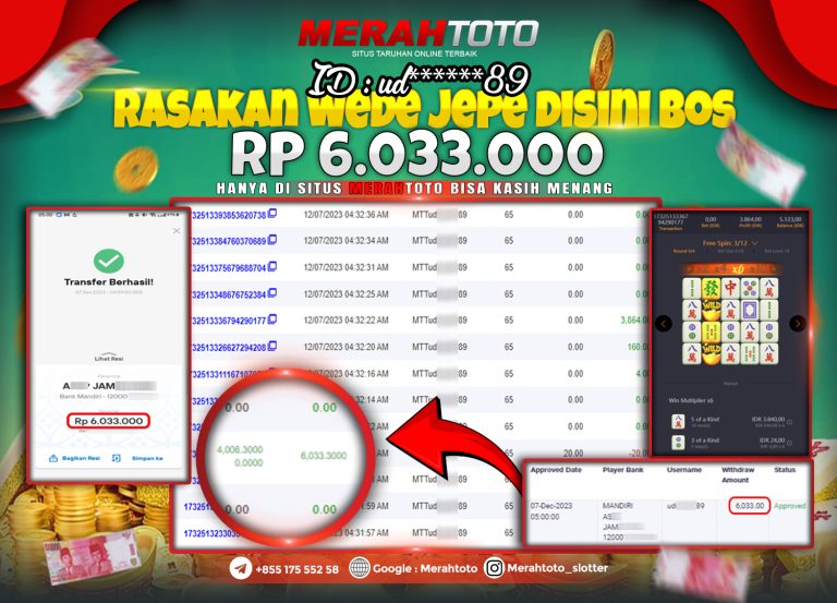 bukti-jp-slot-member-merahtoto-07-december-2023-mahjong-ways-pg-slots