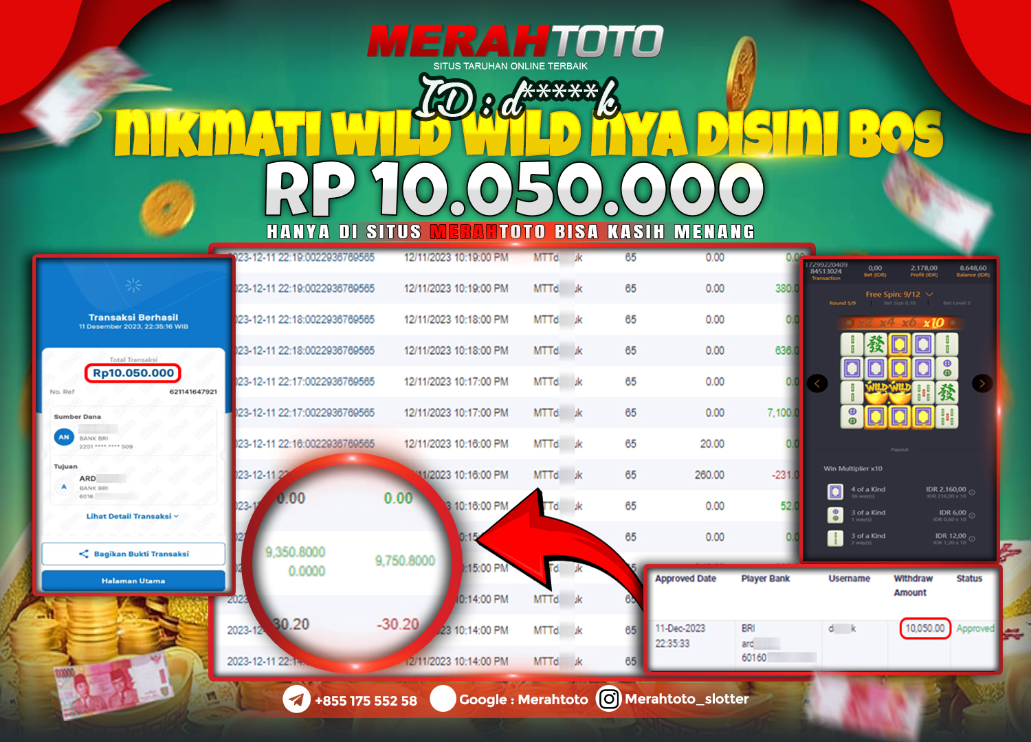 bukti-jp-slot-member-merahtoto-11-december-2023-mahjong-ways-2-pg-slots