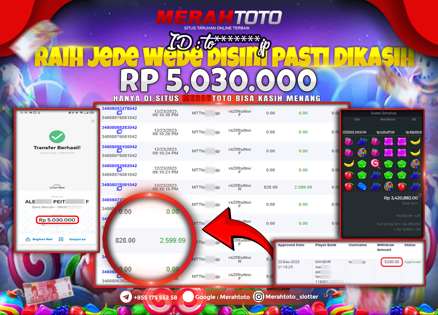 bukti-jp-slot-member-merahtoto-23-december-2023-sweet-bonanza-pragmatic-play