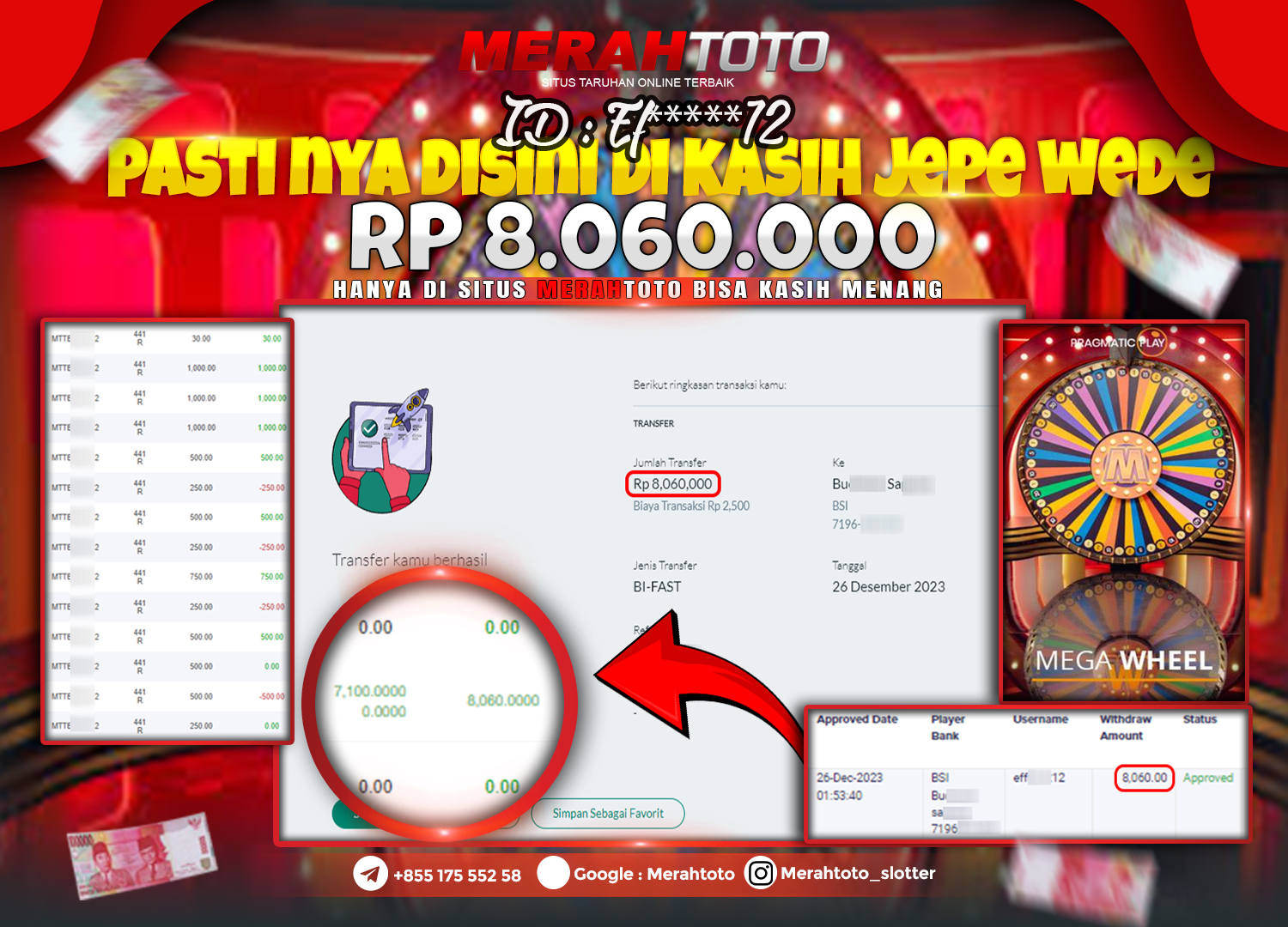 bukti-jp-slot-member-merahtoto-26-december-2023-mega-wheel-pp-live-casino