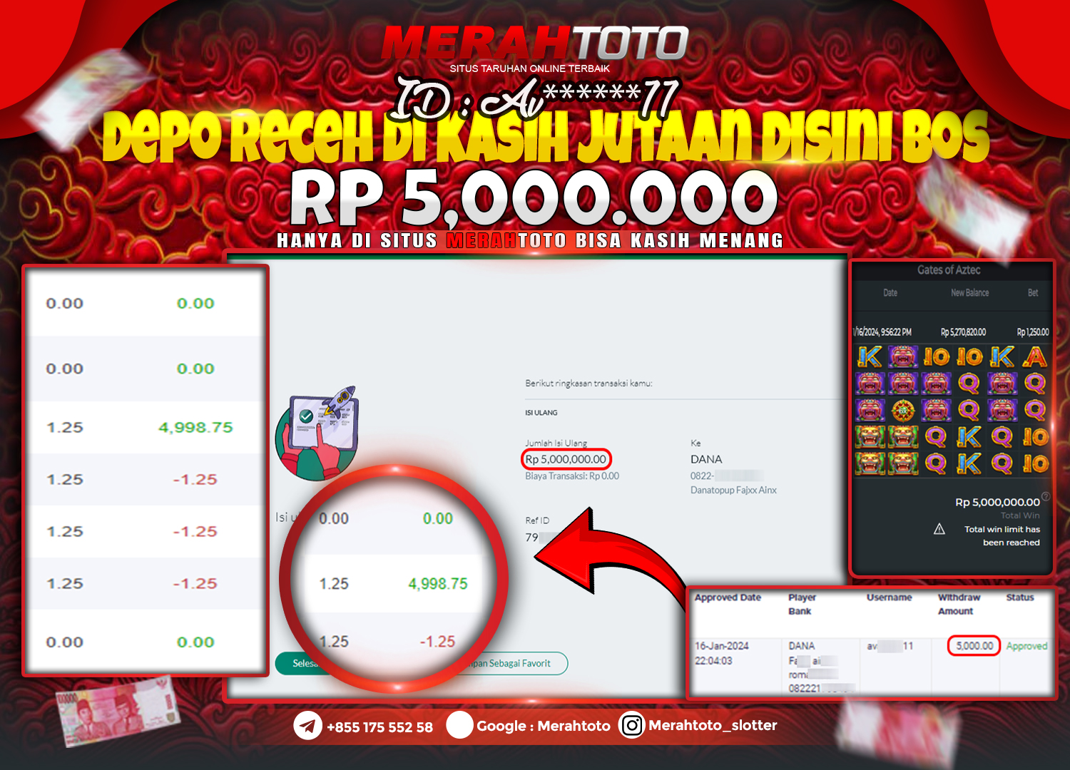 bukti-jp-slot-member-merahtoto-16-januari-2024-gates-of-aztec-pragmatic-play