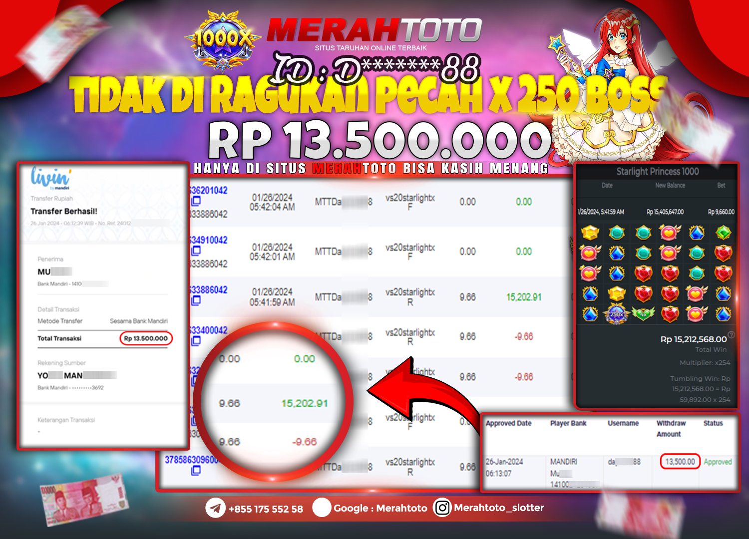 bukti-jp-slot-member-merahtoto-26-januari-2024-starlight-princees-1000-pragmatic-play-2