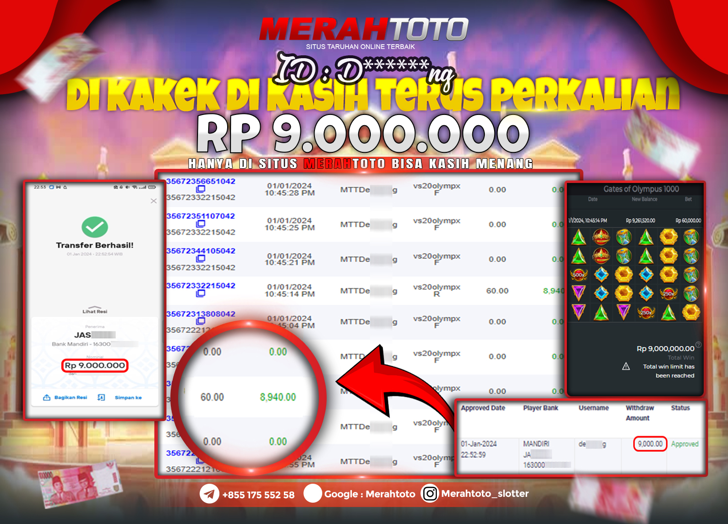 bukti-jp-slot-member-merahtoto-01-januari-2024-gates-of-olympus-1000-pragmatic-play