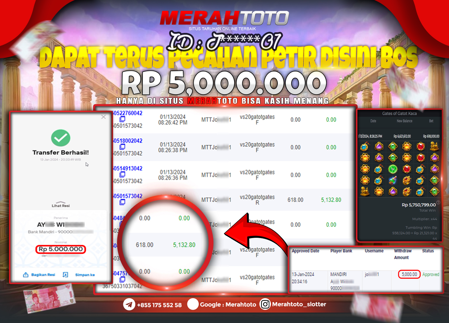 bukti-jp-slot-member-merahtoto-13-januari-2024-gates-of-gatot-kaca-pragmatic-play