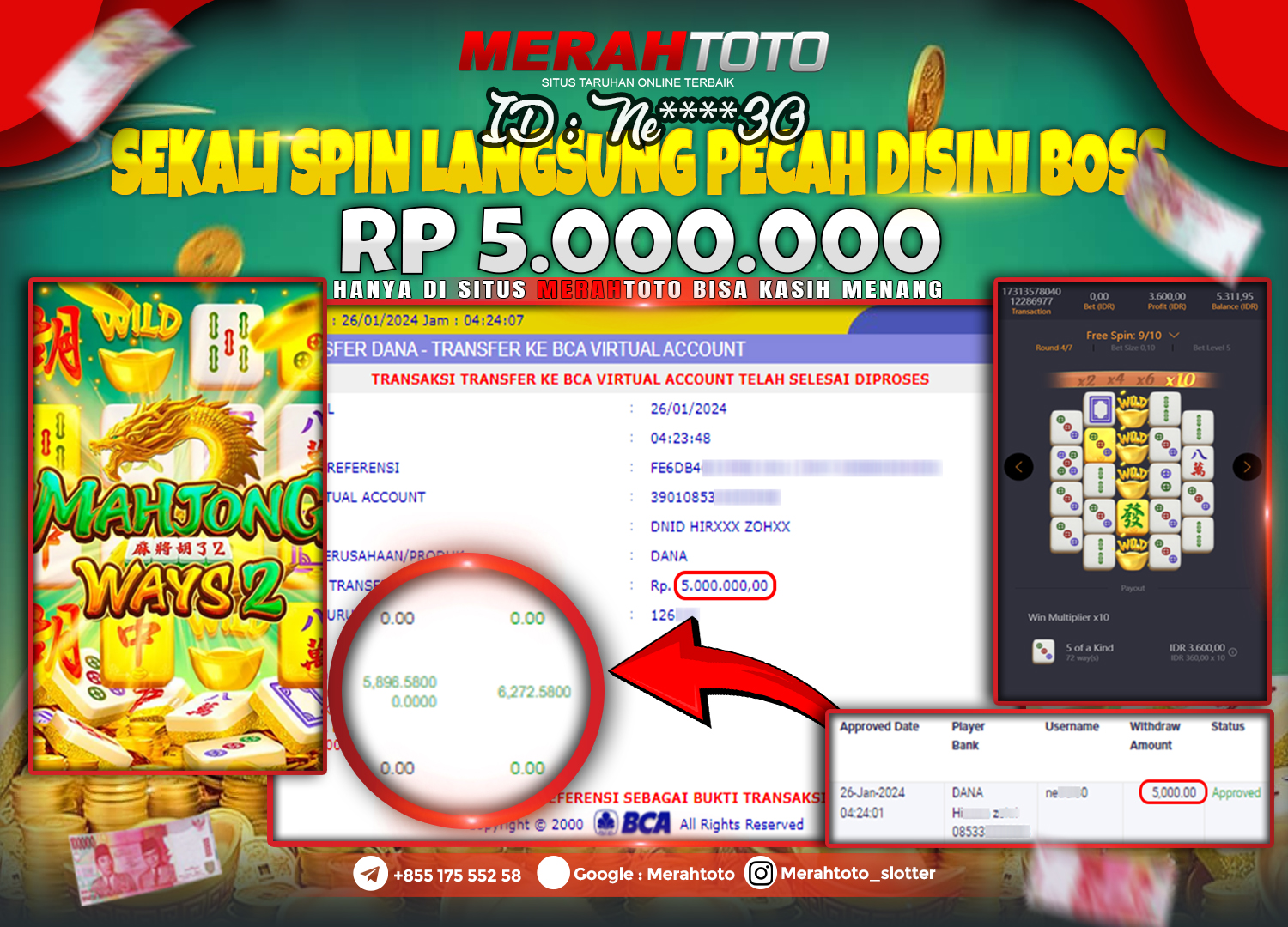 bukti-jp-slot-member-merahtoto-26-januari-2024-mahjong-ways-pgslots-2