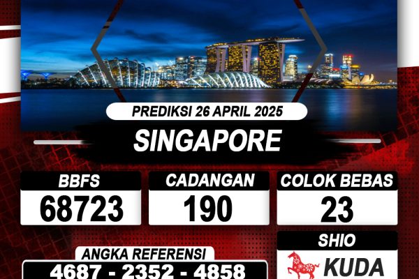 Prediksi SINGAPORE 26 APRIL 2025