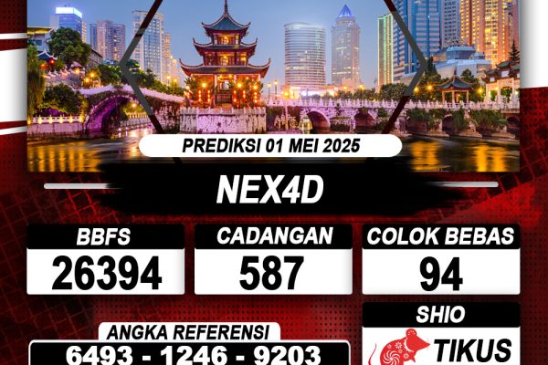 Prediksi NEX4D 01 MAY 2025