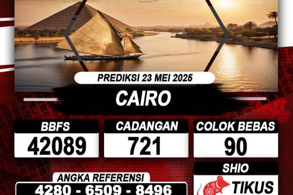 Prediksi CAIRO 23 MEI 2025