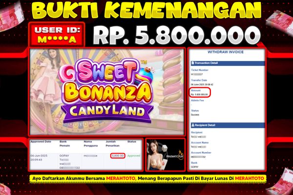Bukti JP Casino Member MERAHTOTO 06 JUNI 2025 – Mega Wheel ( PP LIVE CASINO )