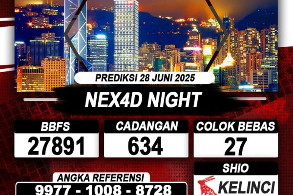 Prediksi NEX4D POOLS NIGHT – 28 Juni 2025